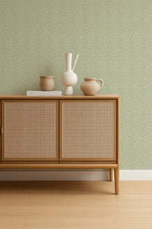 NPOP113402 Triangle Trellis Kelly Green Wallpaper by Scion