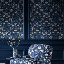 113404 Parterre Dark Seaspray Wallpaper by Laura Ashley