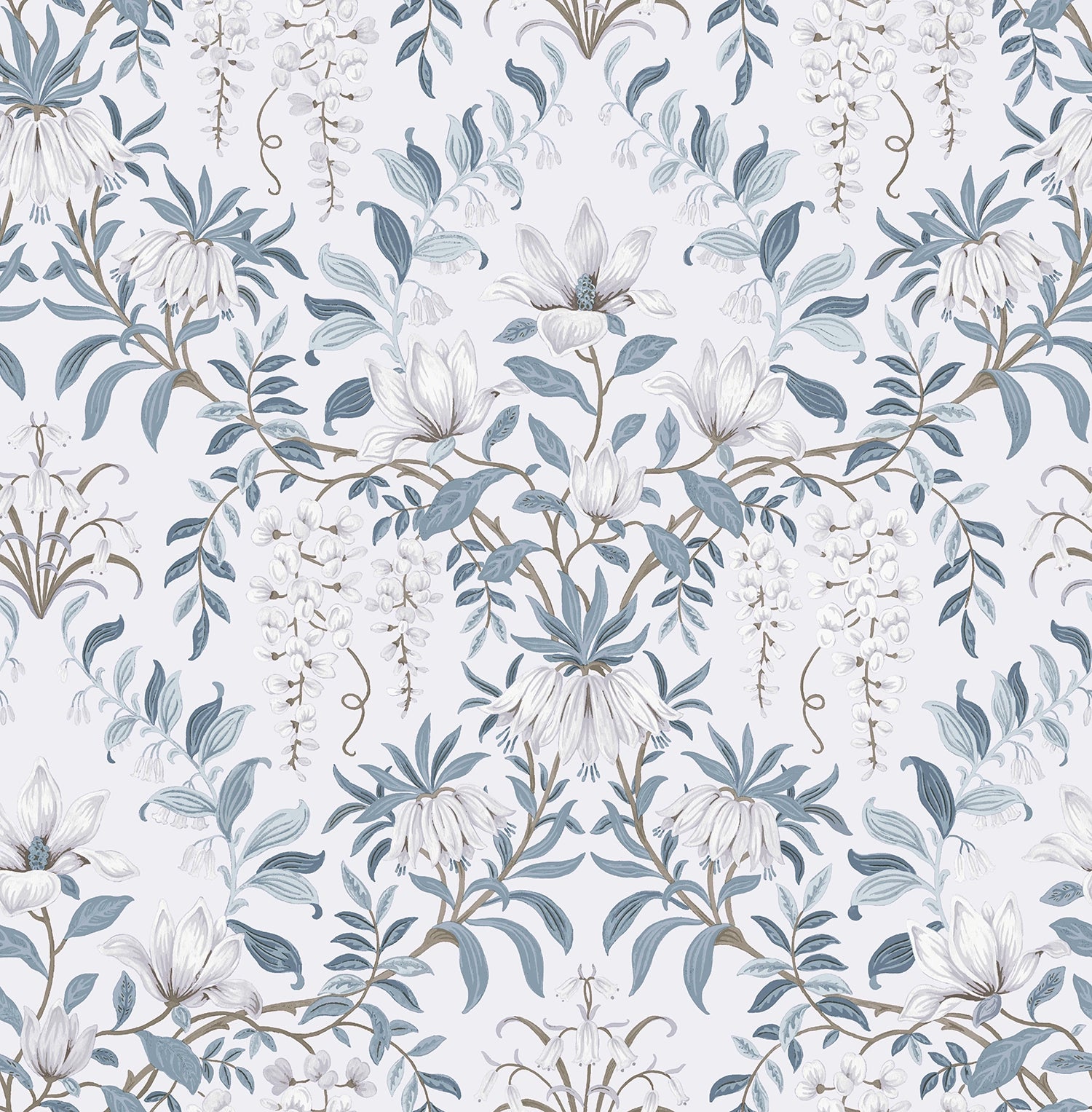 113405 Parterre Off White Seaspray Wallpaper by Laura Ashley