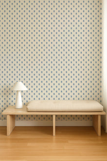 NPOP113406 Ditsy Daisy Denim Wallpaper by Scion