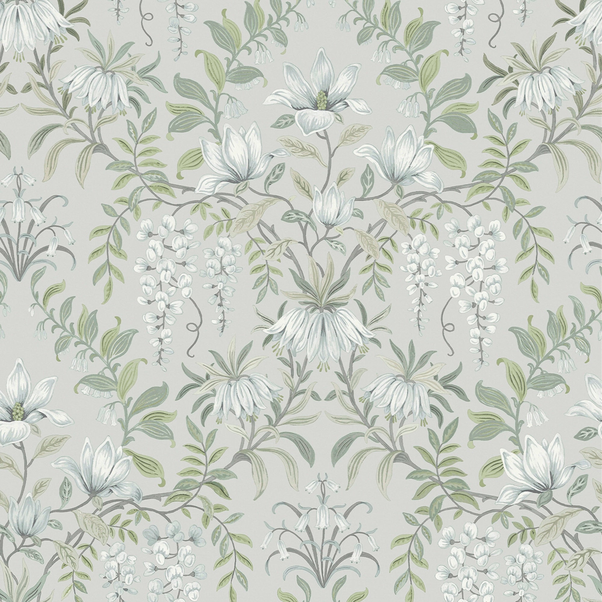 113406 Parterre Sage Wallpaper by Laura Ashley