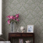 113406 Parterre Sage Wallpaper by Laura Ashley