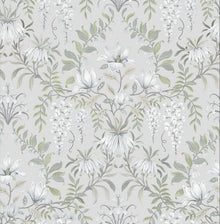 113406 Parterre Sage Wallpaper by Laura Ashley