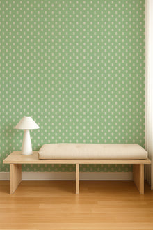 NPOP113408 Ditsy Daisy Jade Wallpaper by Scion