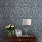 Heraldic Damask Wallpaper by Laura Ashley