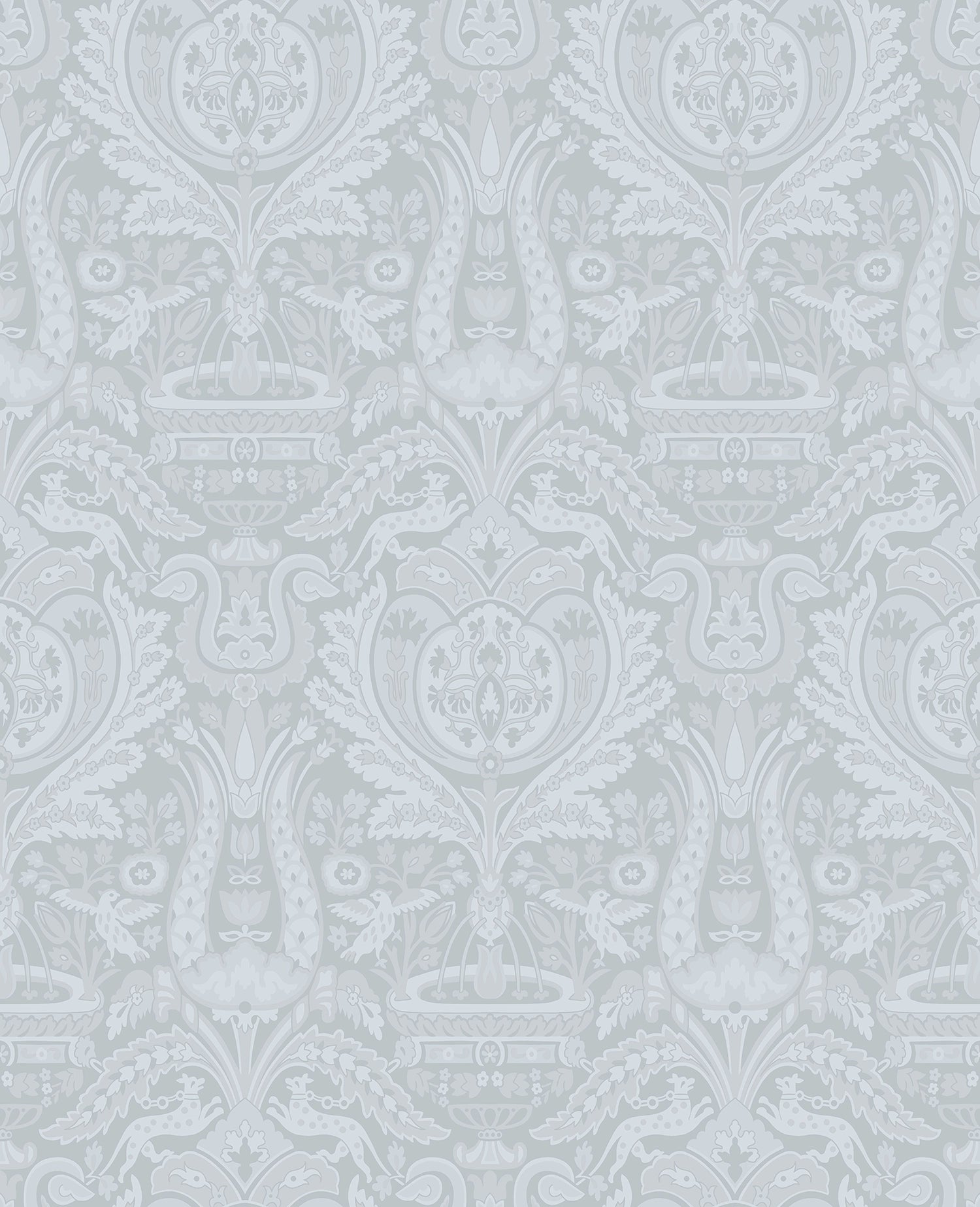 113410 Heraldic Damask Wallpaper by Laura Ashley