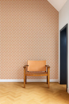 NPOP113411 Owl & Butterfly Tangerine/Blush Wallpaper by Scion