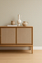 NPOP113412 Owl & Butterfly Pebble/Coast Blue Wallpaper by Scion