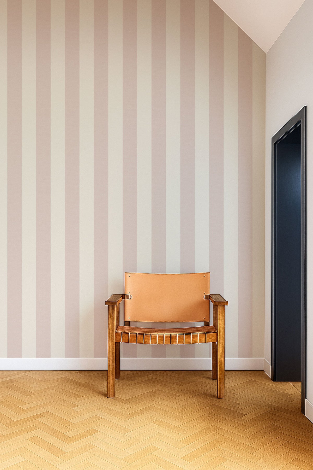 Central Stripe Blush Pomona Wallpaper by Scion