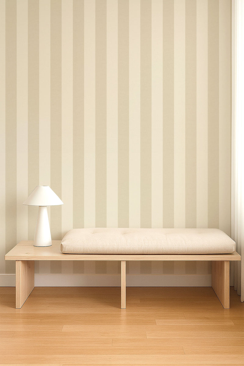 NPOP113419 Central Stripe Pebble Wallpaper by Scion