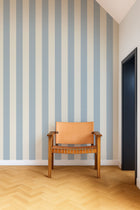 NPOP113420 Central Stripe Cornflower Wallpaper by Scion