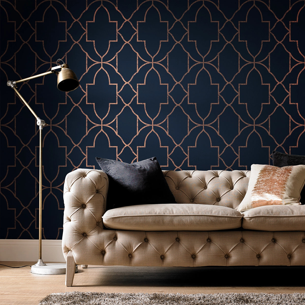 113962 Versailles Imperial Wallpaper by Graham and Brown