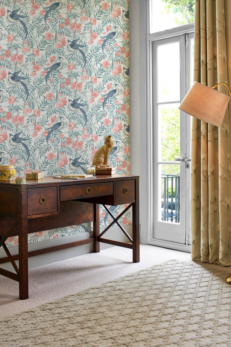 114895 Osterley Rosewood Wallpaper by Laura Ashley