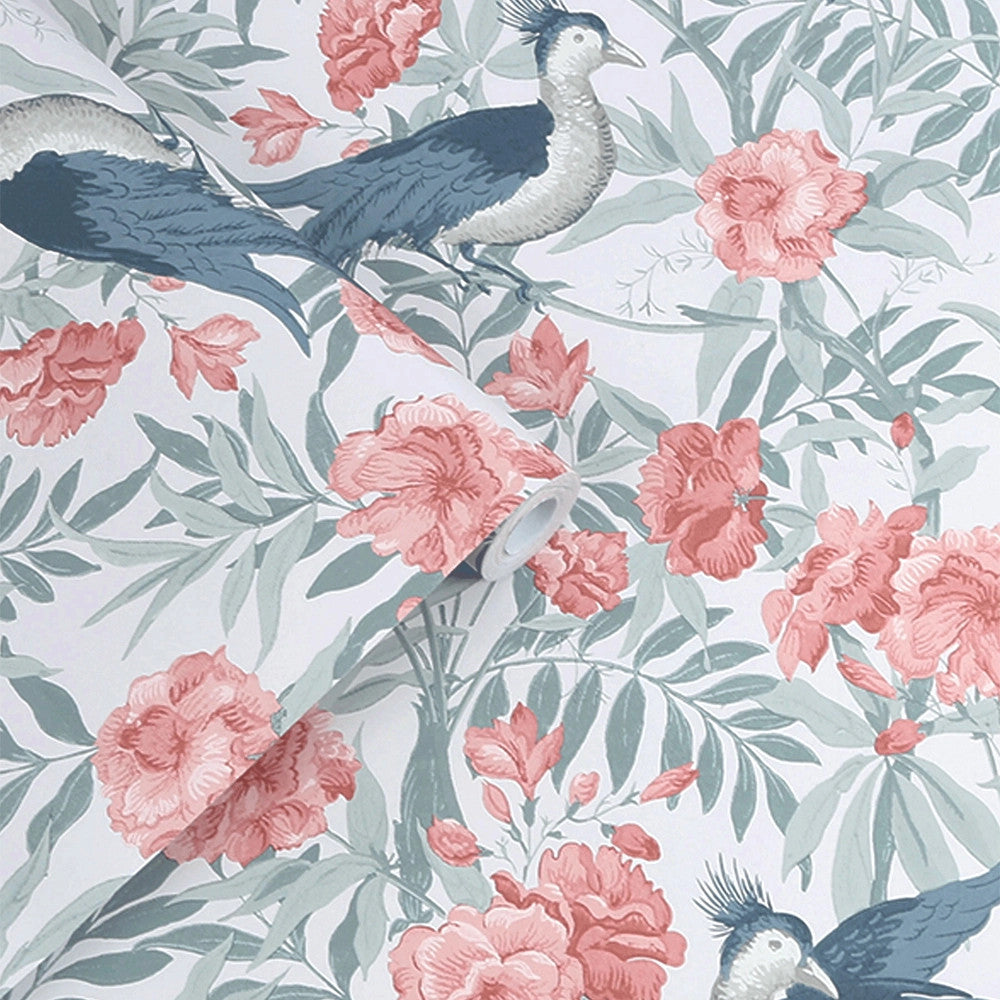 114895 Osterley Rosewood Wallpaper by Laura Ashley