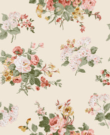 114897 Rosemore Pale Sable Wallpaper by Laura Ashley