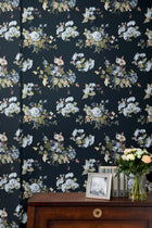 114898 Rosemore Midnight Seaspray Wallpaper by Laura Ashley