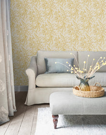 114900 Picardie Pale Gold Wallpaper by Laura Ashley