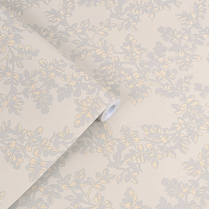 114903 Burnham Dove Grey Wallpaper by Laura Ashley