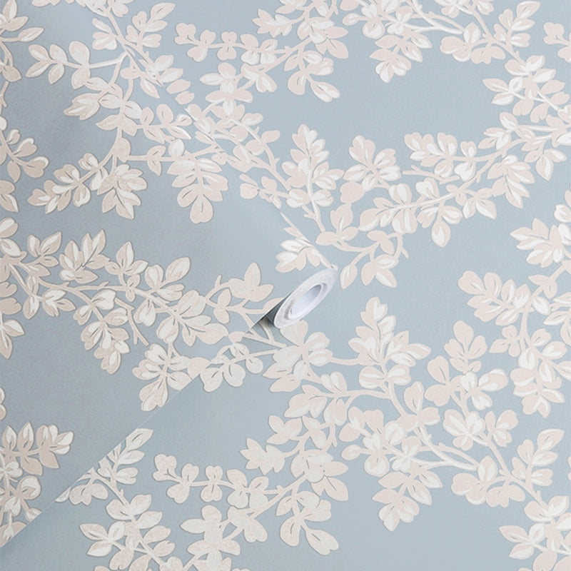 114904 Burnham Pale Seaspray Wallpaper by Laura Ashley