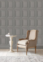 114907 Redbrook Wood Panel Wallpaper by Laura Ashley