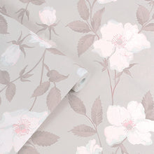 114918 Fleurir Sugared Violet Wallpaper by Laura Ashley