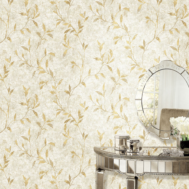 11502 Leaf Impression Elegance Wallpaper By Galerie