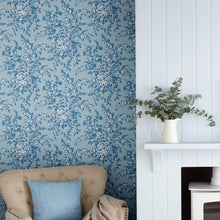115251 Picardie Blue Sky Wallpaper by Laura Ashley