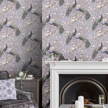 115253 Belvedere Pale Iris Wallpaper by Laura Ashley