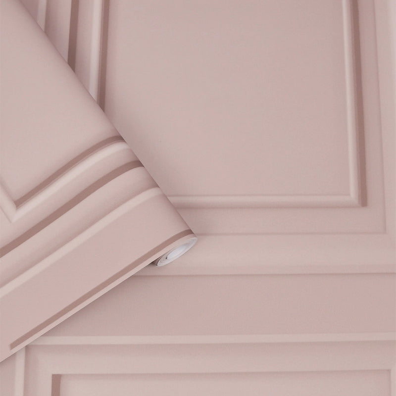 115257 Redbrook Wood Panel Wallpaper by Laura Ashley