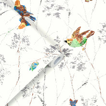 115260 Aviary Natural Wallpaper by Laura Ashley