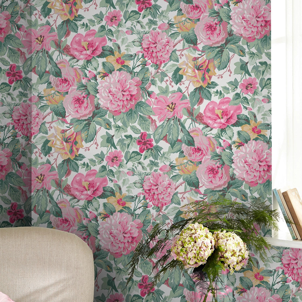 115263 Aveline Rose Wallpaper by Laura Ashley