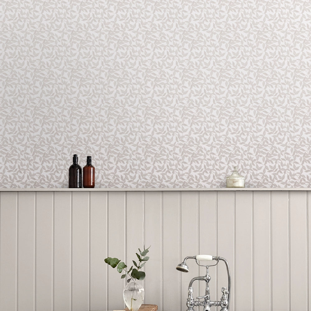 115264 Erwood Dove Grey Wallpaper by Laura Ashley
