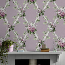 115266 Elwyn Grape Wallpaper by Laura Ashley