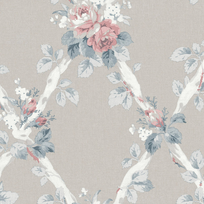 115267 Elwyn Dove Grey Wallpaper by Laura Ashley