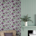 115268 Hepworth Grape Wallpaper by Laura Ashley