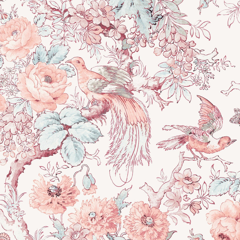 115269 Birtle Blush Wallpaper by Laura Ashley