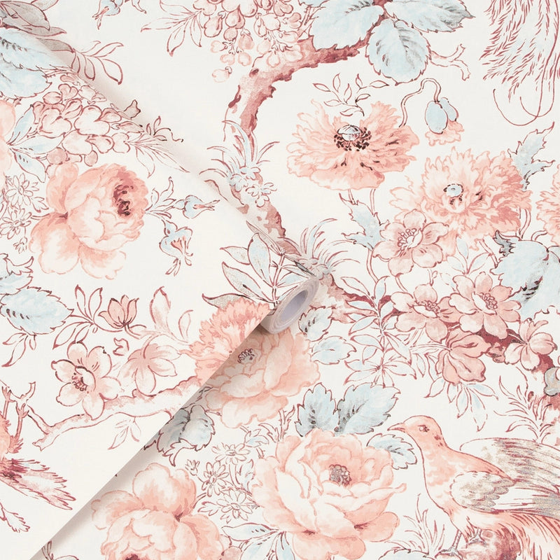 115269 Birtle Blush Wallpaper by Laura Ashley