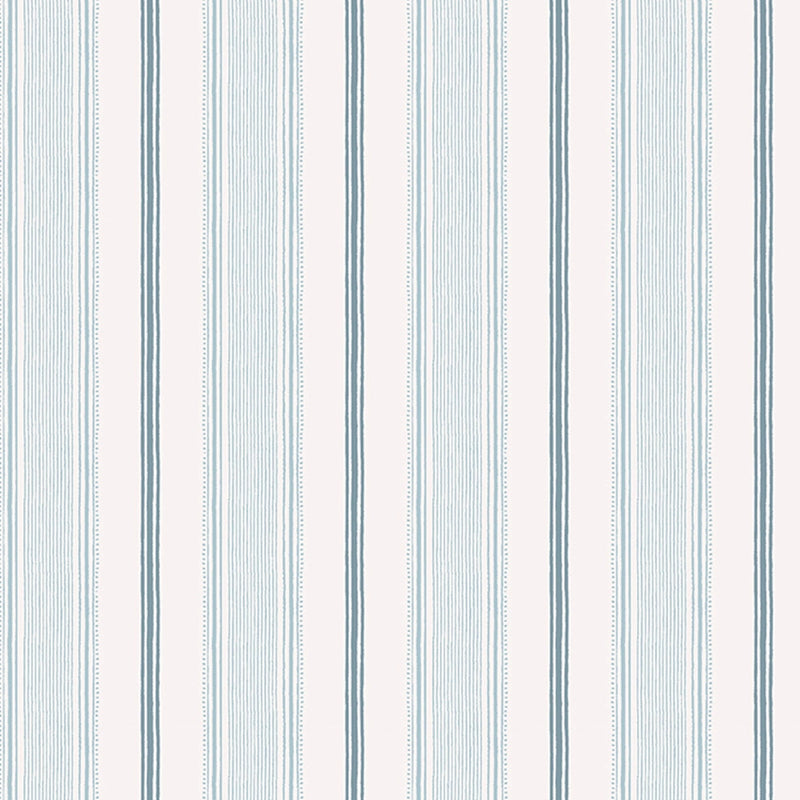 115271 Heacham Stripe Seaspray Wallpaper by Laura Ashley