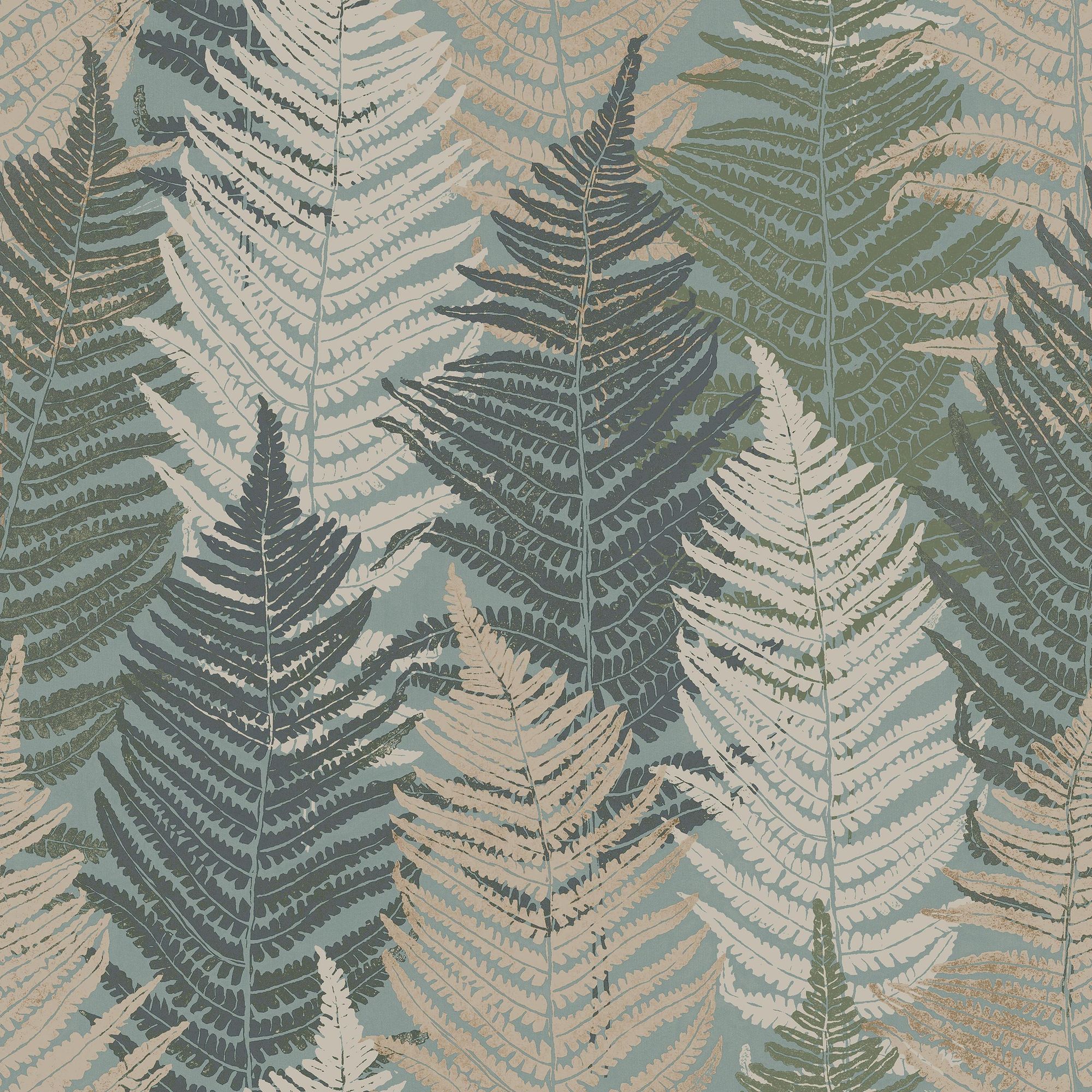 1162 Fern Forest Multi Wallpaper by Boråstapeter