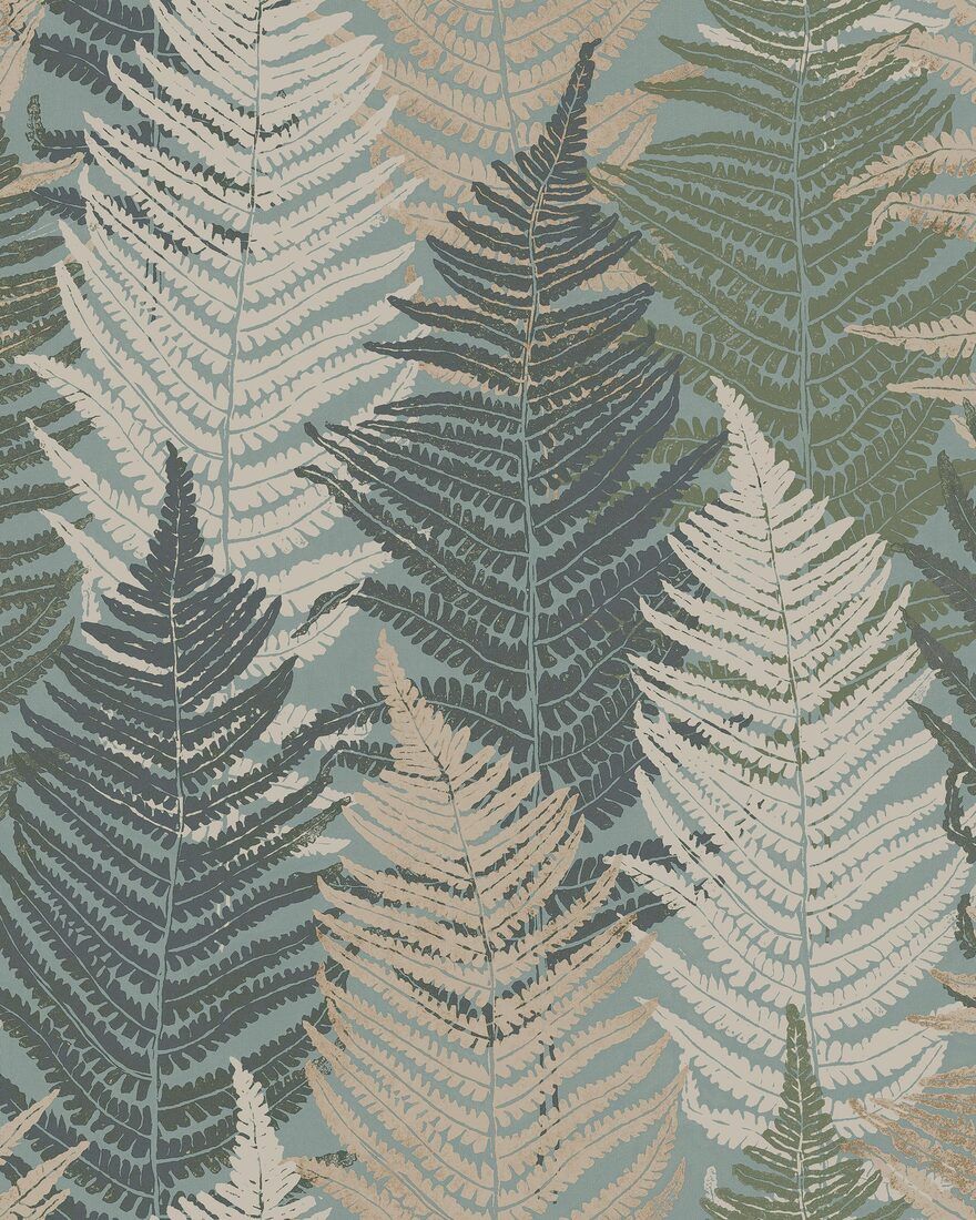 1162 Fern Forest Multi Wallpaper by Boråstapeter