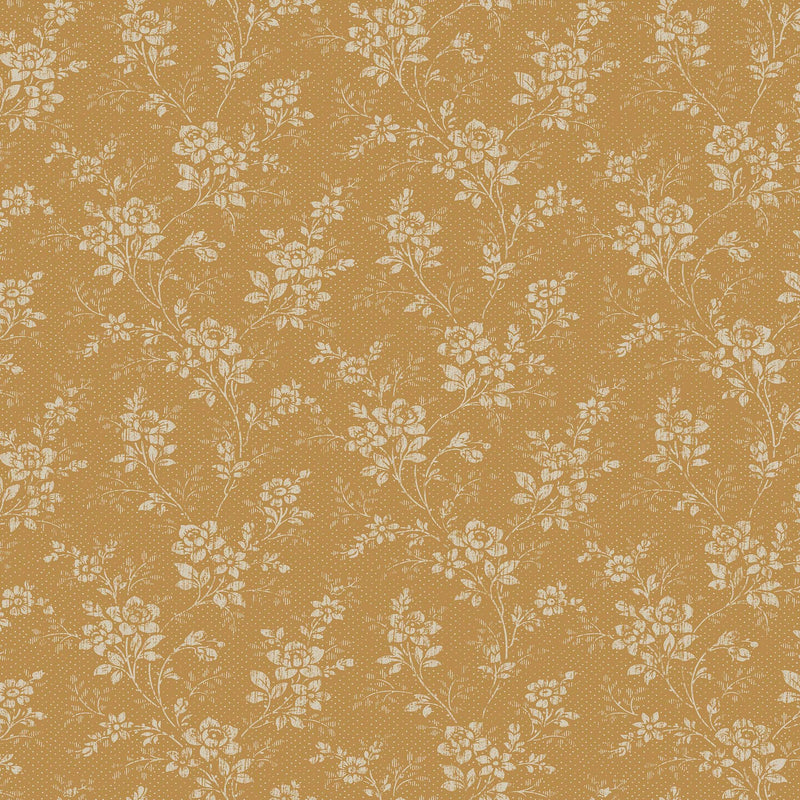 1178 Hip Rose Light Yellow and Beige Icons Wallpaper by Boråstapeter