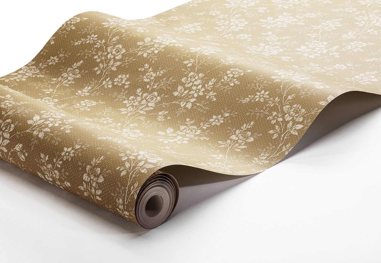 1178 Hip Rose Light Yellow and Beige Icons Wallpaper by Boråstapeter