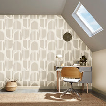 118013 Marcia Taupe Wallpaper by Graham and Brown