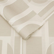 118013 Marcia Taupe Wallpaper by Graham and Brown