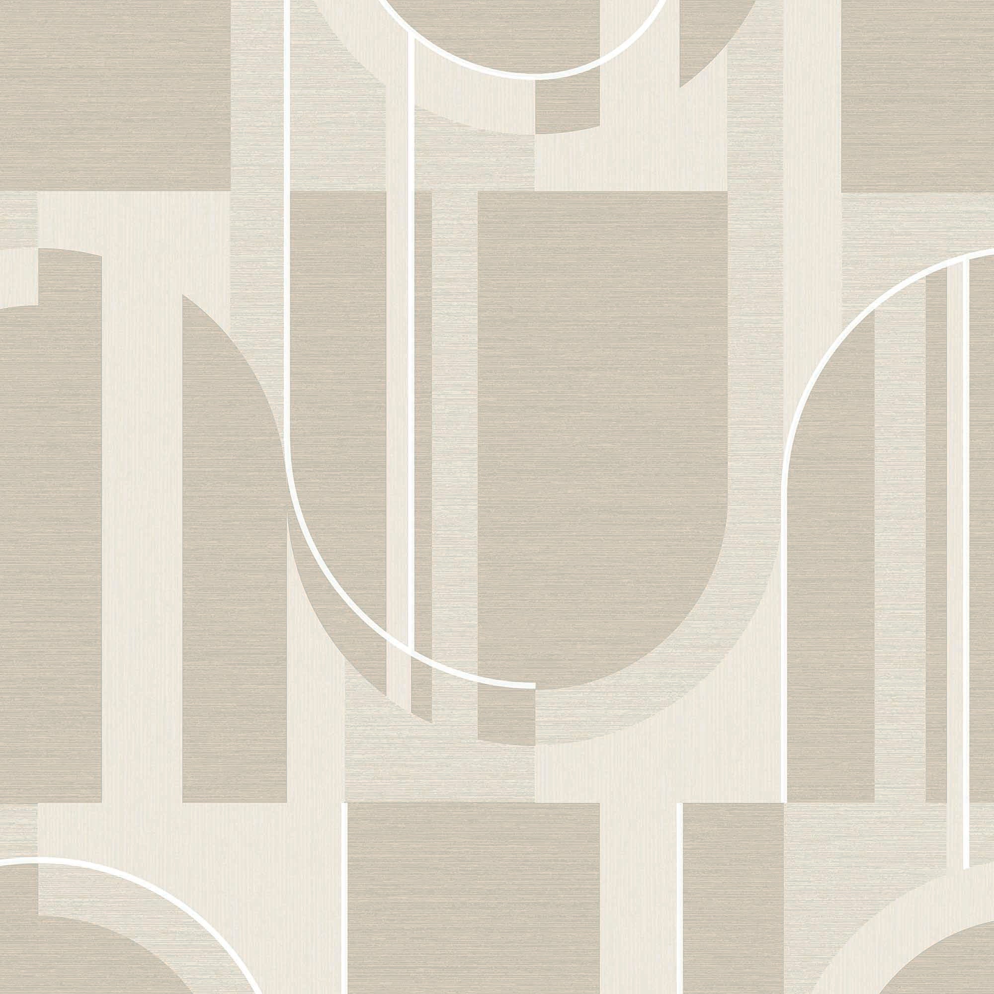 118013 Marcia Taupe Wallpaper by Graham and Brown
