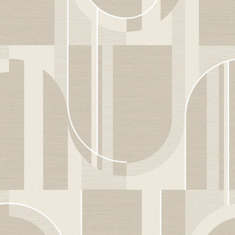 118013 Marcia Taupe Wallpaper by Graham and Brown