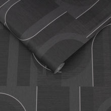 118014 Marcia Black Wallpaper by Graham and Brown