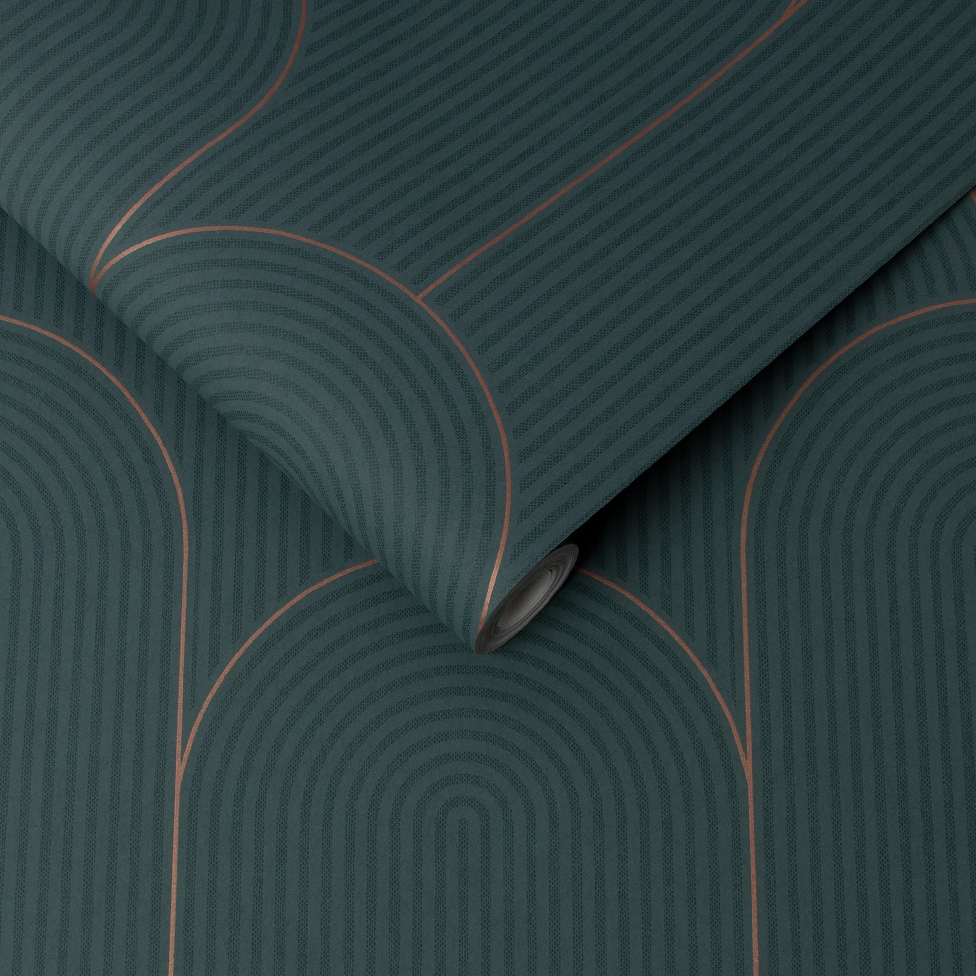 Lancet Green and Gold  Wallpaper by Graham and Brown