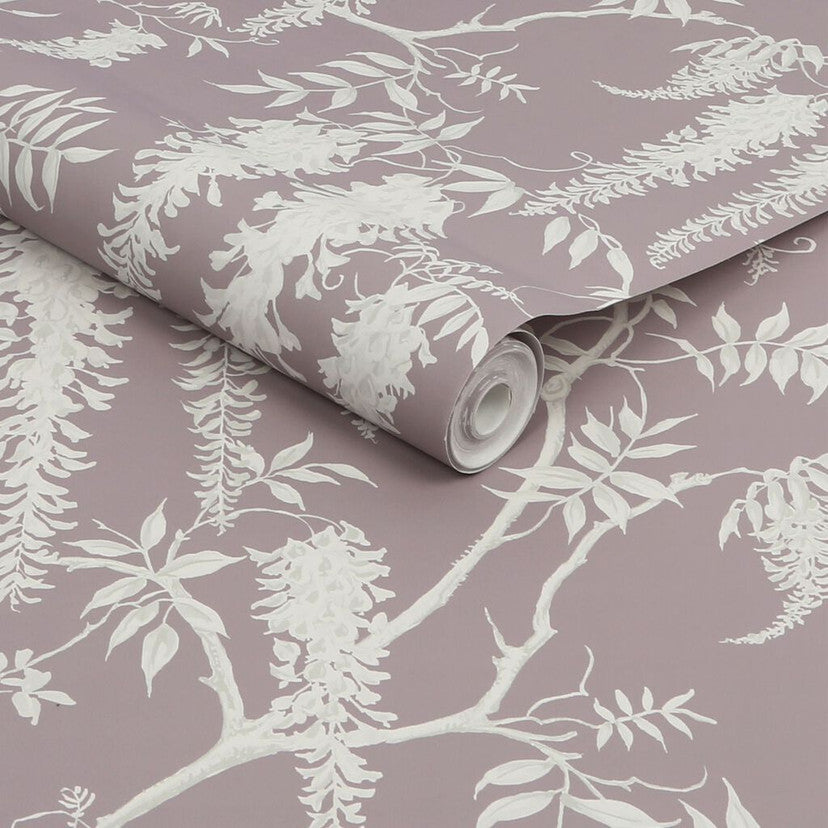 118253 Wisteria Trails Mauve Wallpaper by Next