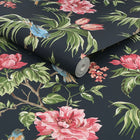 118256 Birds & Blooms Navy Wallpaper by Next